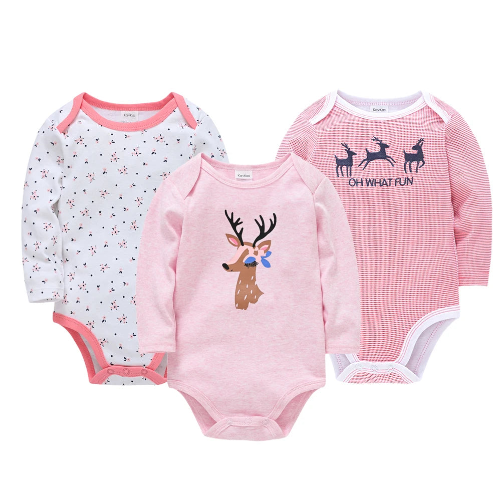 Sets of 3 or 6 Long Sleeves Body suits 0 - 12M
