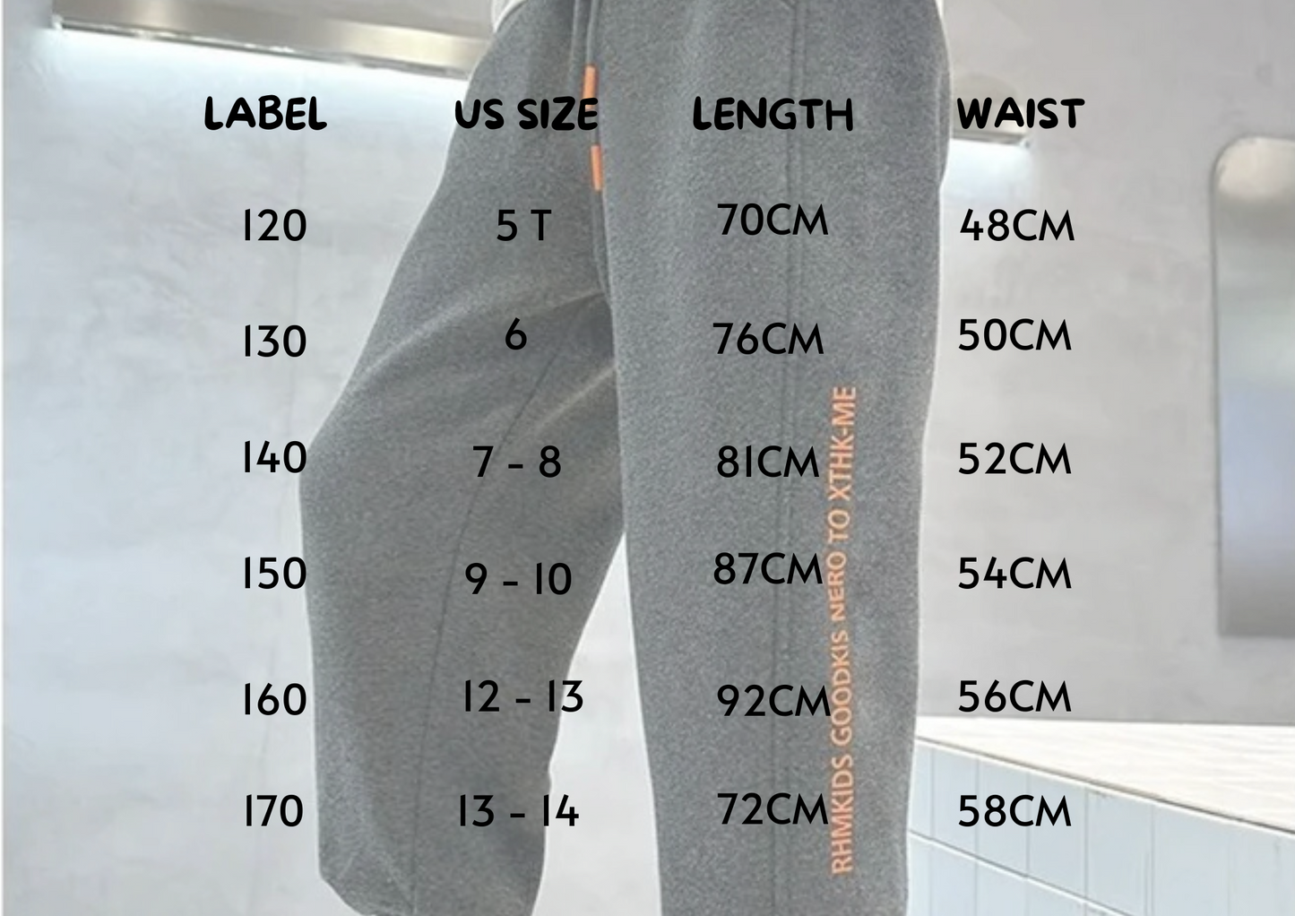 Thick Lambswool Winter Kids Pants
