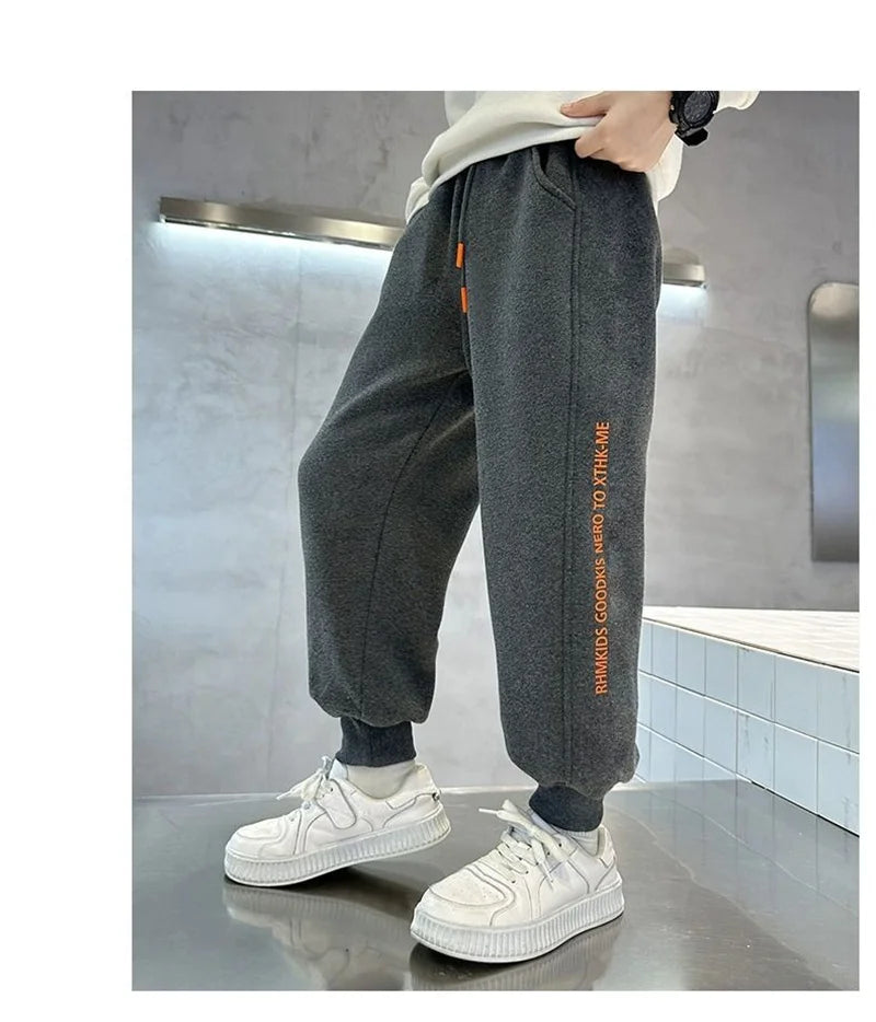 Thick Lambswool Winter Kids Pants