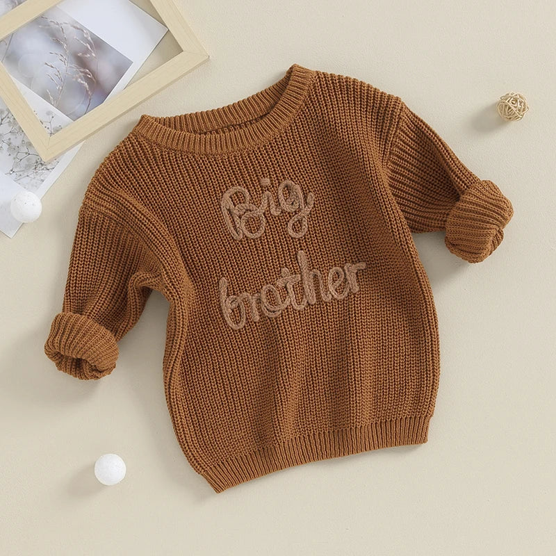 Long Sleeve Embroidery Pullover Sweater