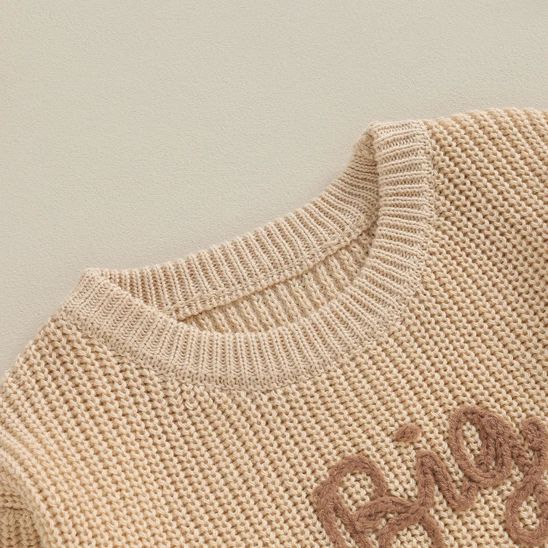 Long Sleeve Embroidery Pullover Sweater