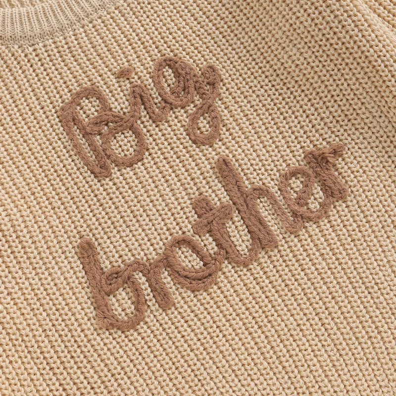 Long Sleeve Embroidery Pullover Sweater