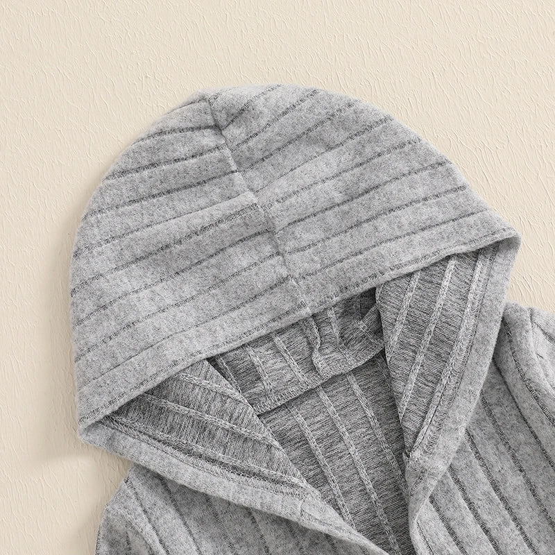 Solid Color Winter Hoodie Cardigan