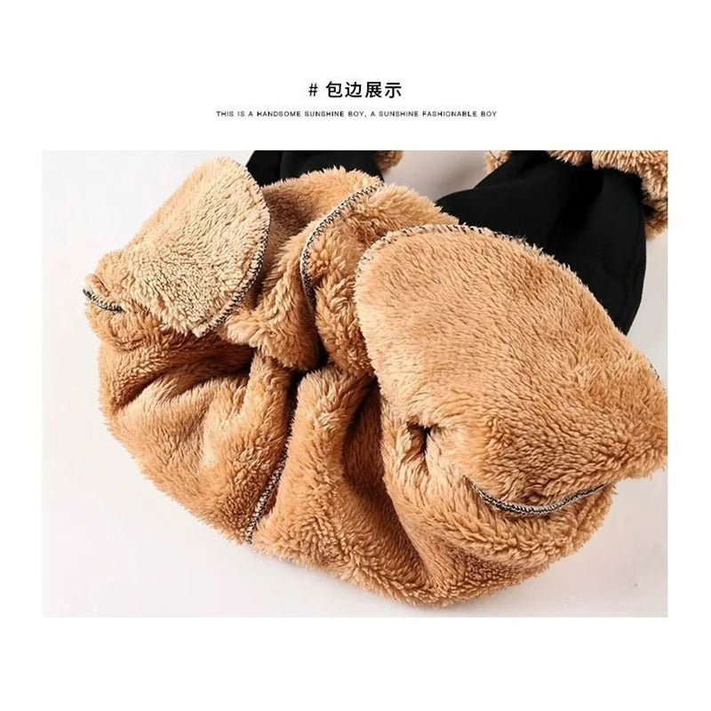 Thick Lambswool Winter Kids Pants