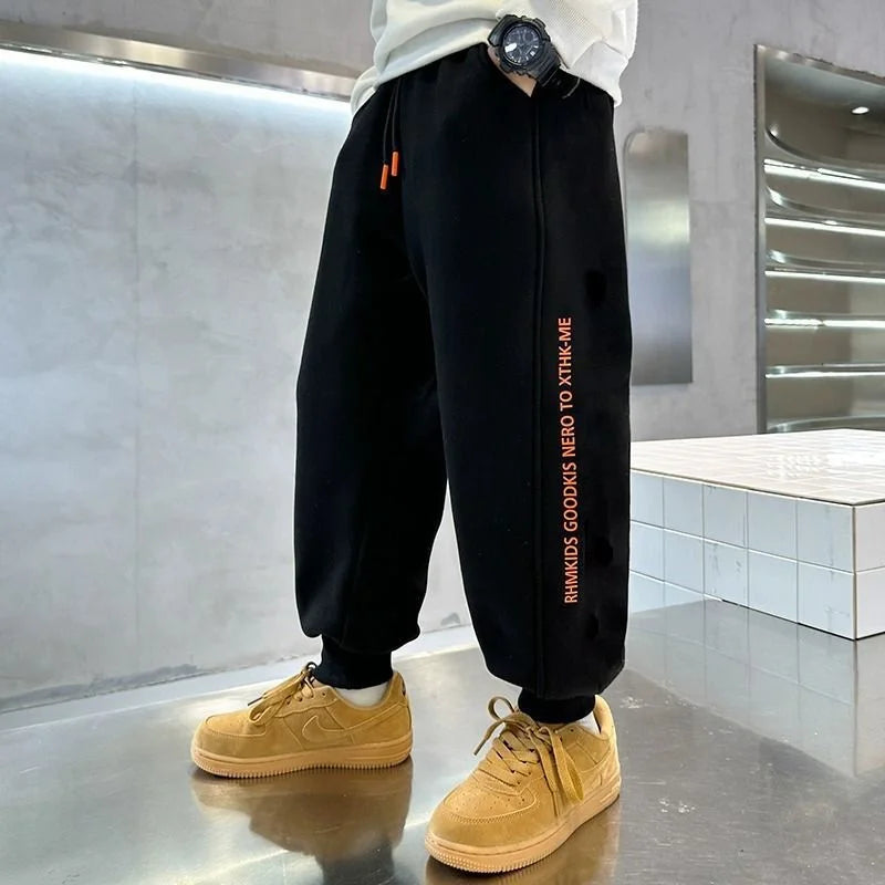 Thick Lambswool Winter Kids Pants