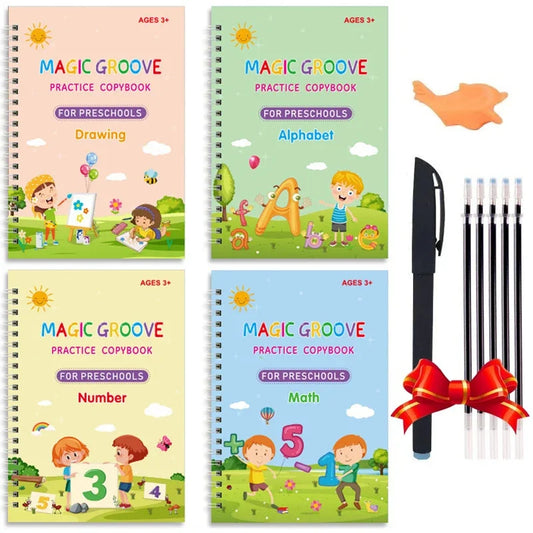 4 Books  Pen Magic Copy Book