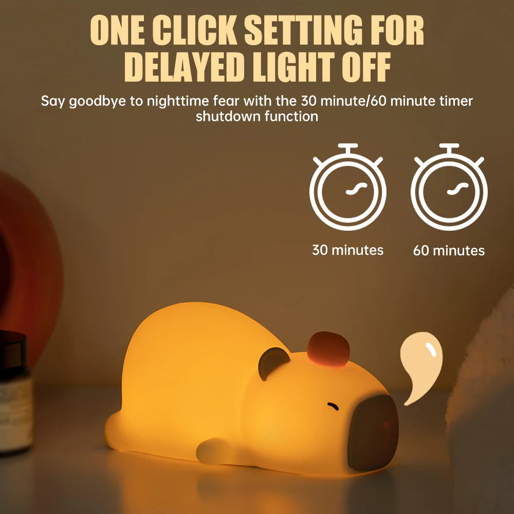 Touch Sensor Capybara Night Light