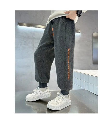 Thick Lambswool Winter Kids Pants