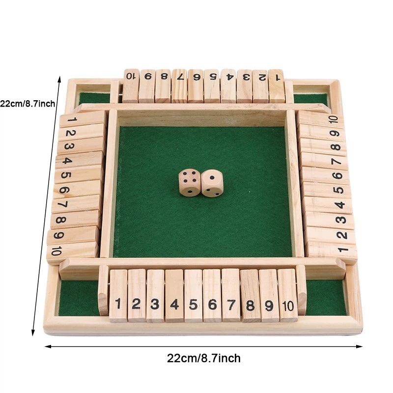 Deluxe Shut The Box Board Game