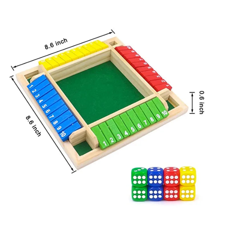 Deluxe Shut The Box Board Game