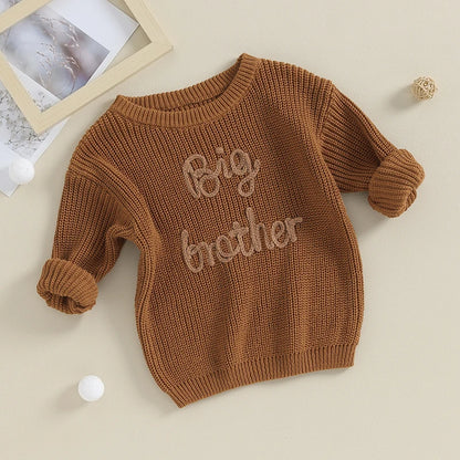 Long Sleeve Embroidery Pullover Sweater