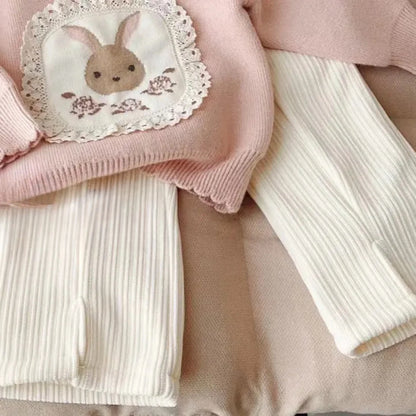 Sweater And Fleece Pants Two-Piece Set