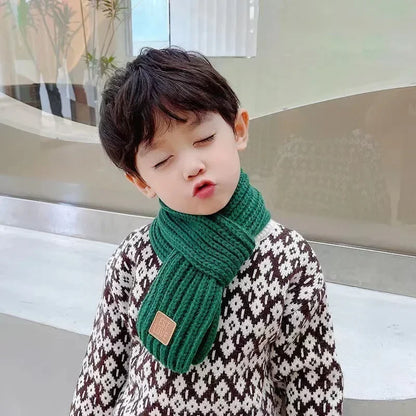 Autumn Winter Knitted Scarf for Kids