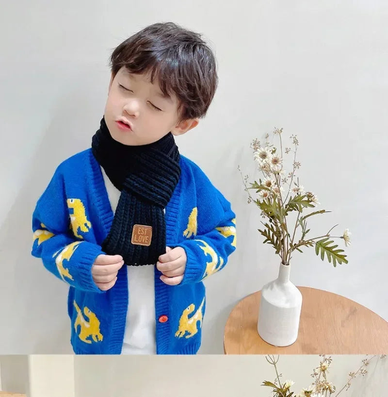 Autumn Winter Knitted Scarf for Kids