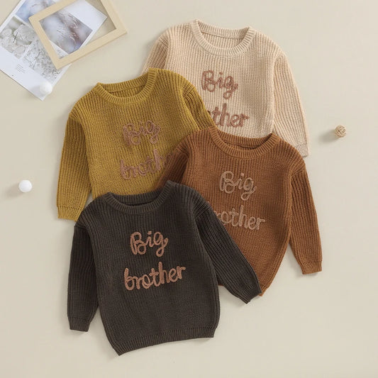 Long Sleeve Embroidery Pullover Sweater