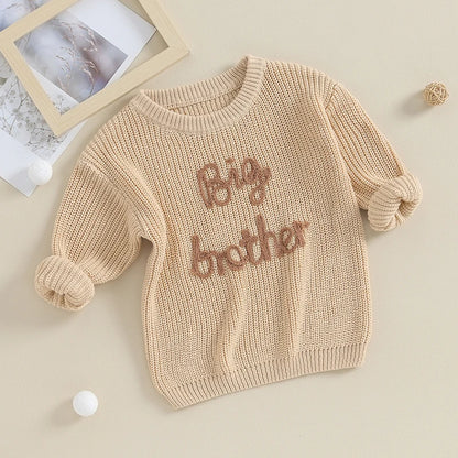 Long Sleeve Embroidery Pullover Sweater