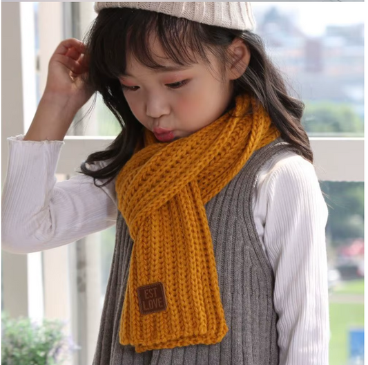 Autumn Winter Knitted Scarf for Kids