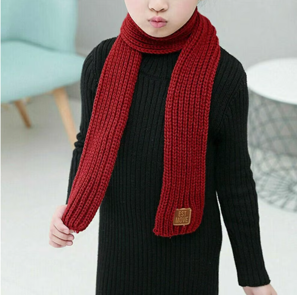 Autumn Winter Knitted Scarf for Kids