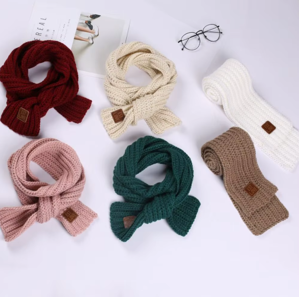 Autumn Winter Knitted Scarf for Kids