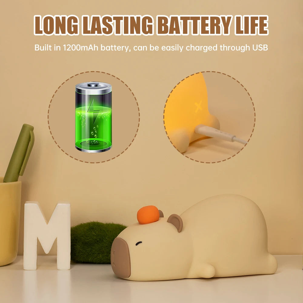 Touch Sensor Capybara Night Light