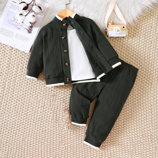 3PCS Set Baby Boy Long Sleeves