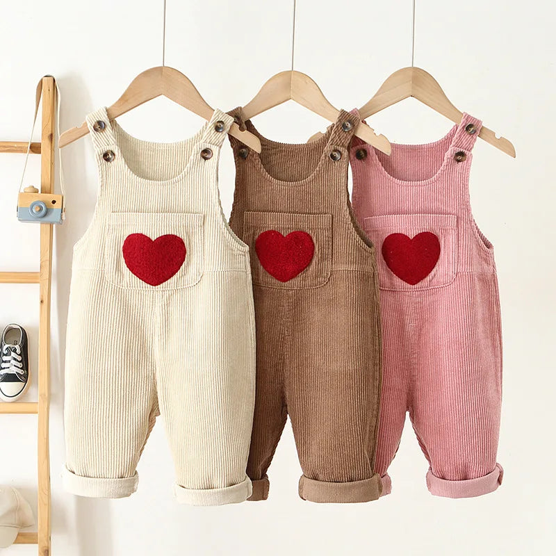 Unisex Soft Corduroy Overalls