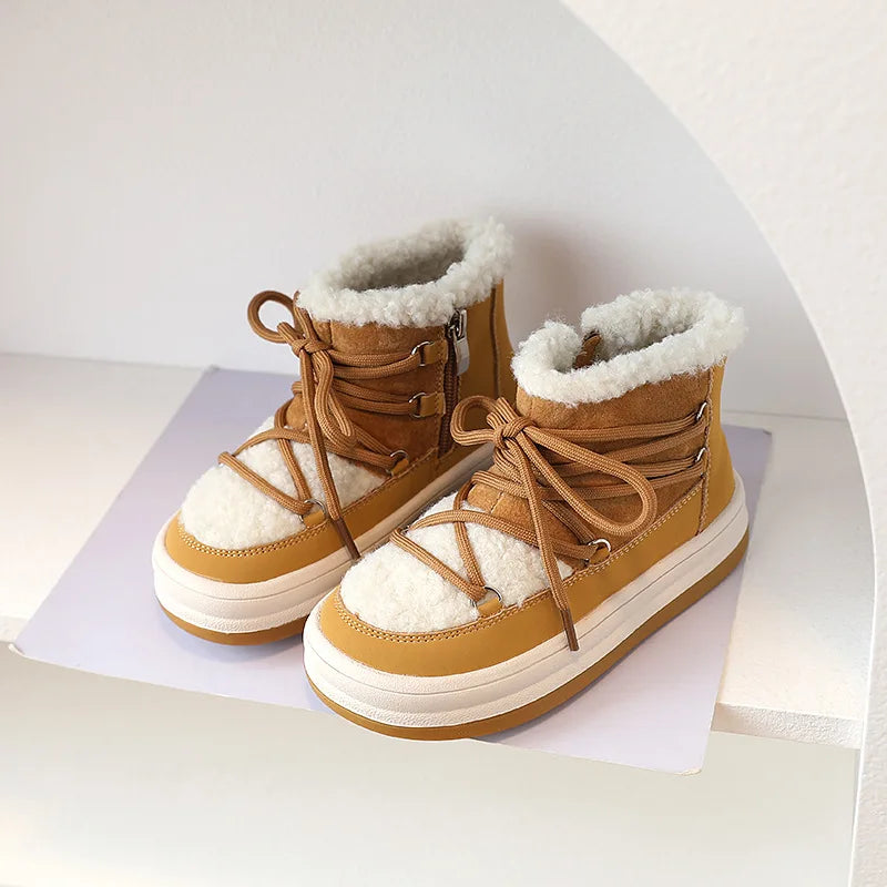 Warm Plush Winter Kids Boots