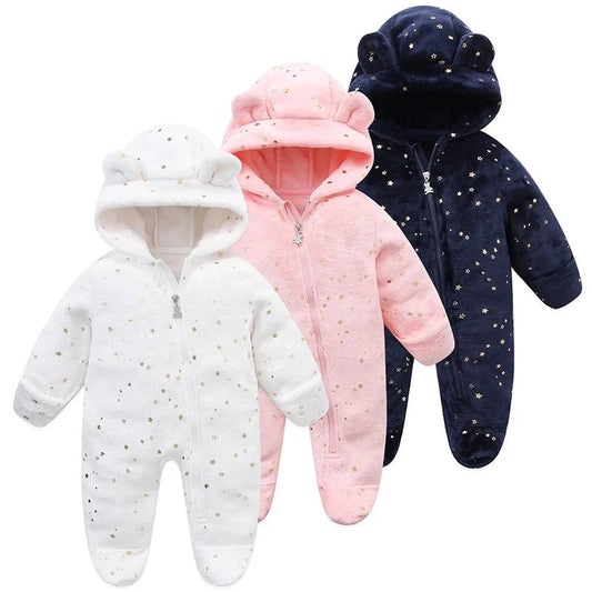 Baby Zip-Up Hooded Jumpsuit